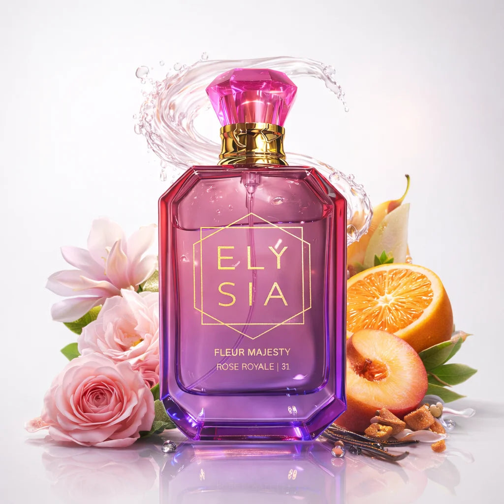 CLIVE Doris Elysia flower majestic Rose Royal 50ML Perfume water Women Floral fruity vanity long hold