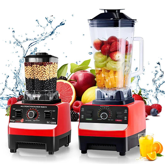 Free 2L Jar 2000W Professional Smart Blender Stationary Mixer Juicer Food Processor Ice Smoothies Crusher