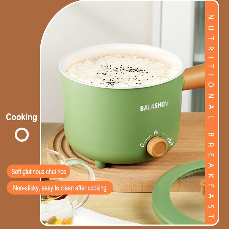 Mini Electric Cooker Multi-functional Cooking Pot Non-stick Frying Pan Ramen Dormitory Small Electric Hot Pot Cooker 220V