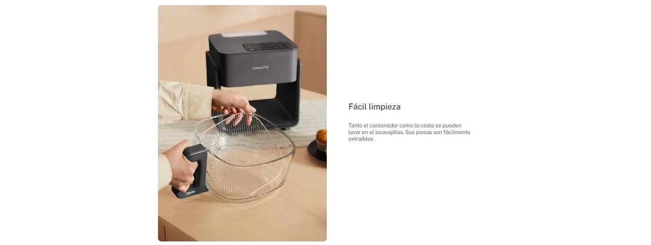 CREATE-Oil free fryer 4.2 L with water vaporizer-AIR FRYER MIST