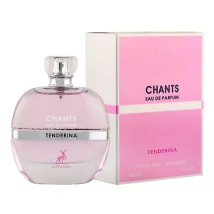 Maison Alhambra Chants Tenderina Eau de Parfum 100 ml for women, a sophisticated and elegant fragrance with fresh floral notes and a warm amber musk base, offering long-lasting luxury and perfect for daily wear.