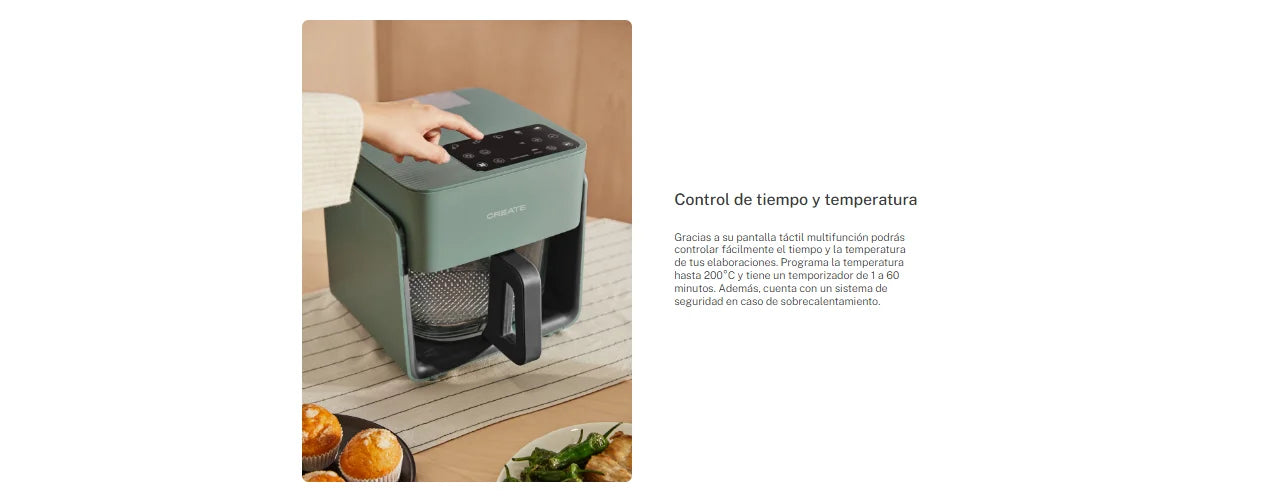 CREATE-Oil free fryer 4.2 L with water vaporizer-AIR FRYER MIST