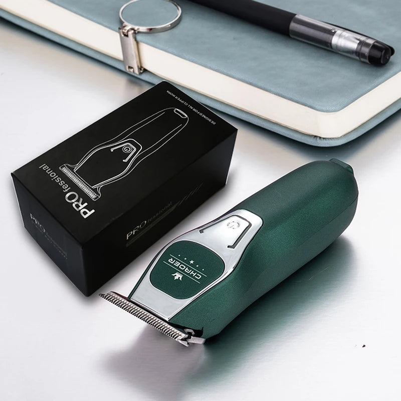 Powerful Professional Hair Trimmer Men 0 MM T Blade Electric Clipper Rechargeable