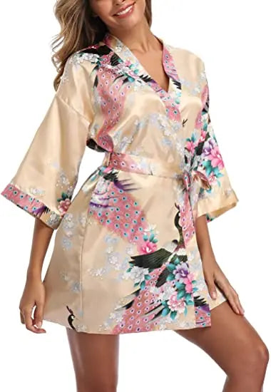 Home Wear Yukata Bathing Robe Japanese Style  Nightgown Pijamas