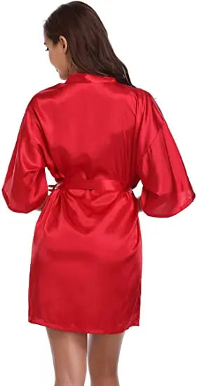 Bathrobe Women Silk Bridesmaid Robes Sexy Satin Robe Ladies Dressing Gowns
