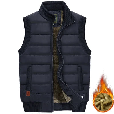 Jacket Sleeveless Waterproof Vest Coats Standard Collar Windbreaker Padded Waistcoats