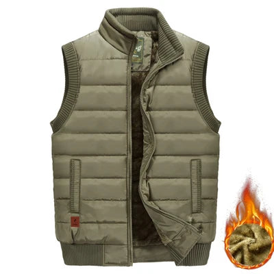 Jacket Sleeveless Waterproof Vest Coats Standard Collar Windbreaker Padded Waistcoats