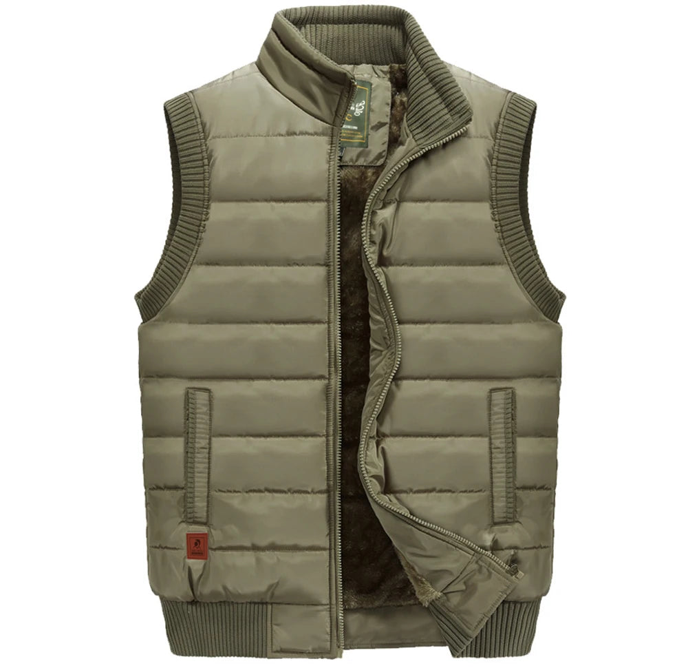 Jacket Sleeveless Waterproof Vest Coats Standard Collar Windbreaker Padded Waistcoats