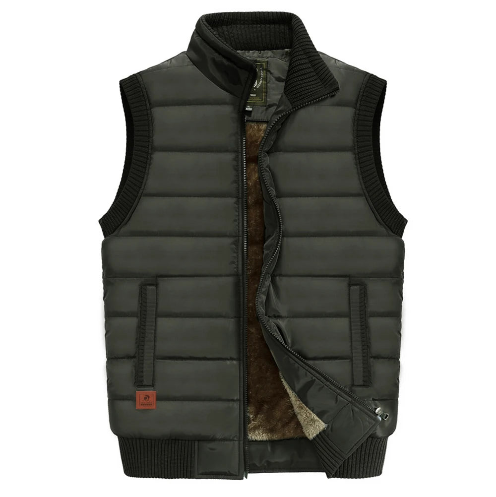 Jacket Sleeveless Waterproof Vest Coats Standard Collar Windbreaker Padded Waistcoats