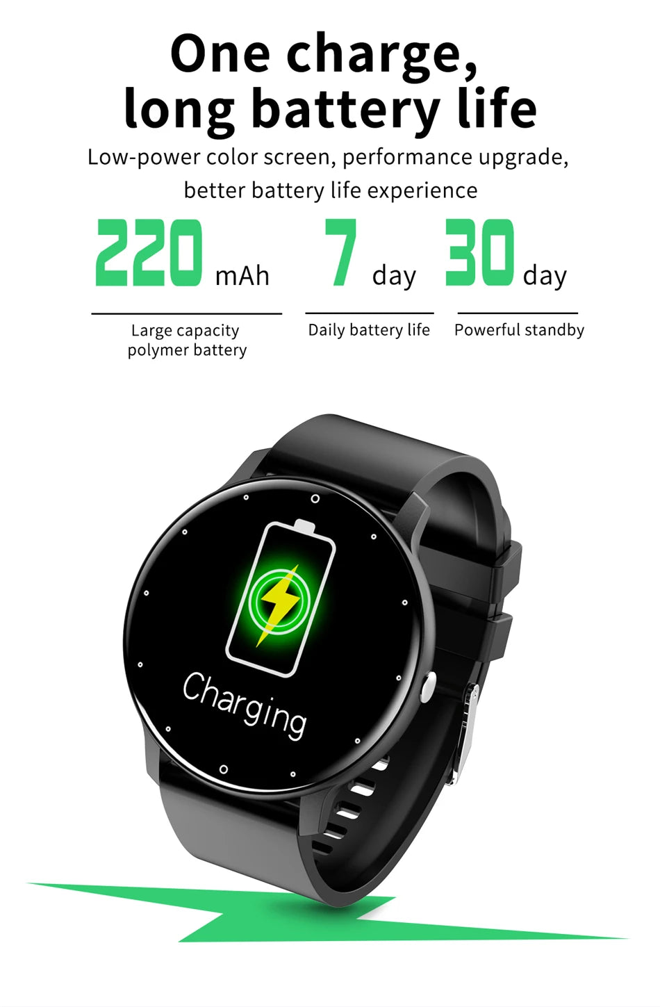 New Smart Watch Men Full Touch Screen Sport Fitness Watch IP67 Waterproof Bluetooth For Android ios smartwatch Men+box