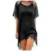 Summer Beach  Loose  Solid Color Casual Sea Side Clothes