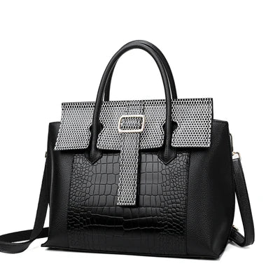 Brand Crocodile pattern Leather luxury Handbags Designer High Quality alligator large capacity Lady  Shoulder Crossbody Bag