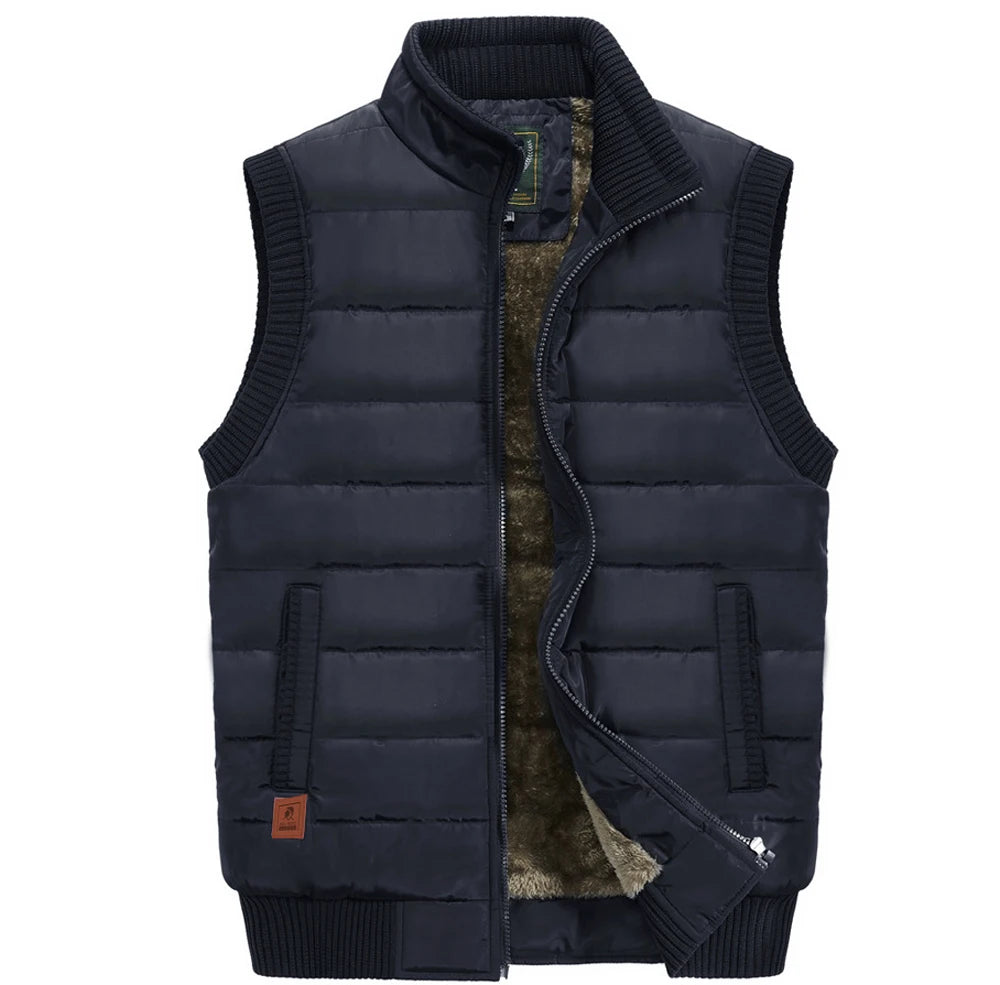 Jacket Sleeveless Waterproof Vest Coats Standard Collar Windbreaker Padded Waistcoats