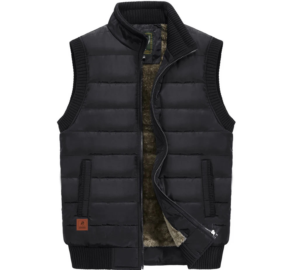 Jacket Sleeveless Waterproof Vest Coats Standard Collar Windbreaker Padded Waistcoats