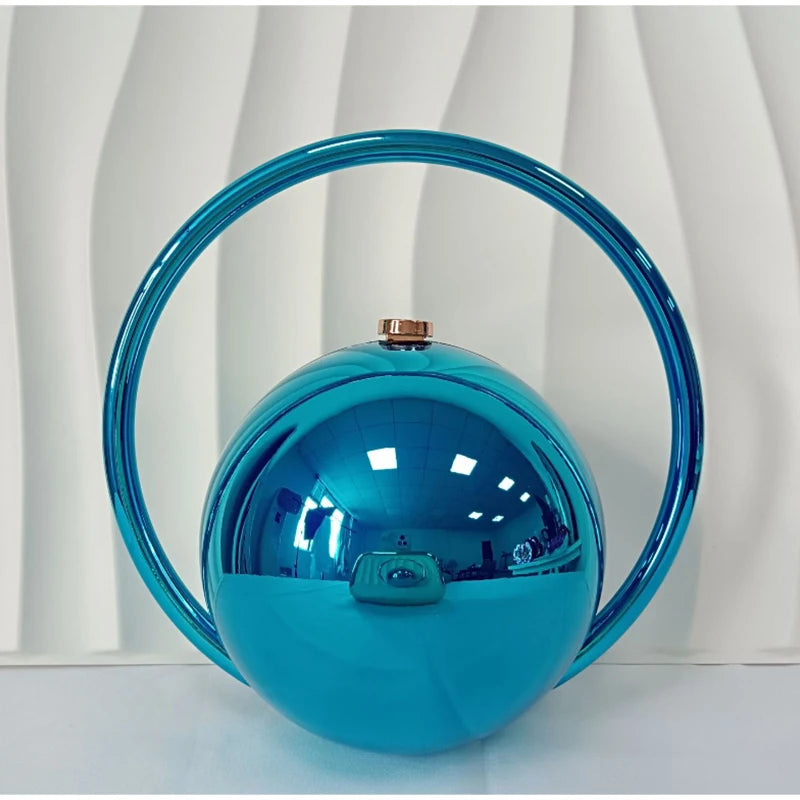 Exquisite Luxury Banquet Handbag Electroplated Handle Fashion Spherical Design Multi-functional Coin Purse Party Bag Acrylic Bag