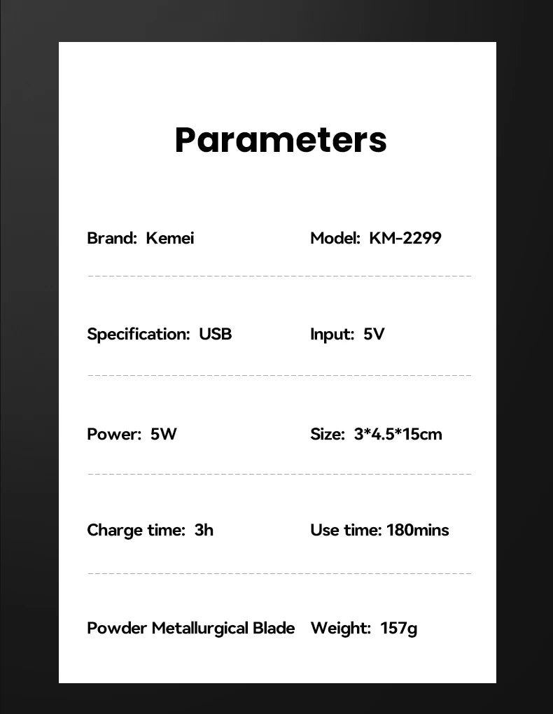 Electric Hair Clippers. Beard Shaper Tools Rechargeable Haircut Machine Carving