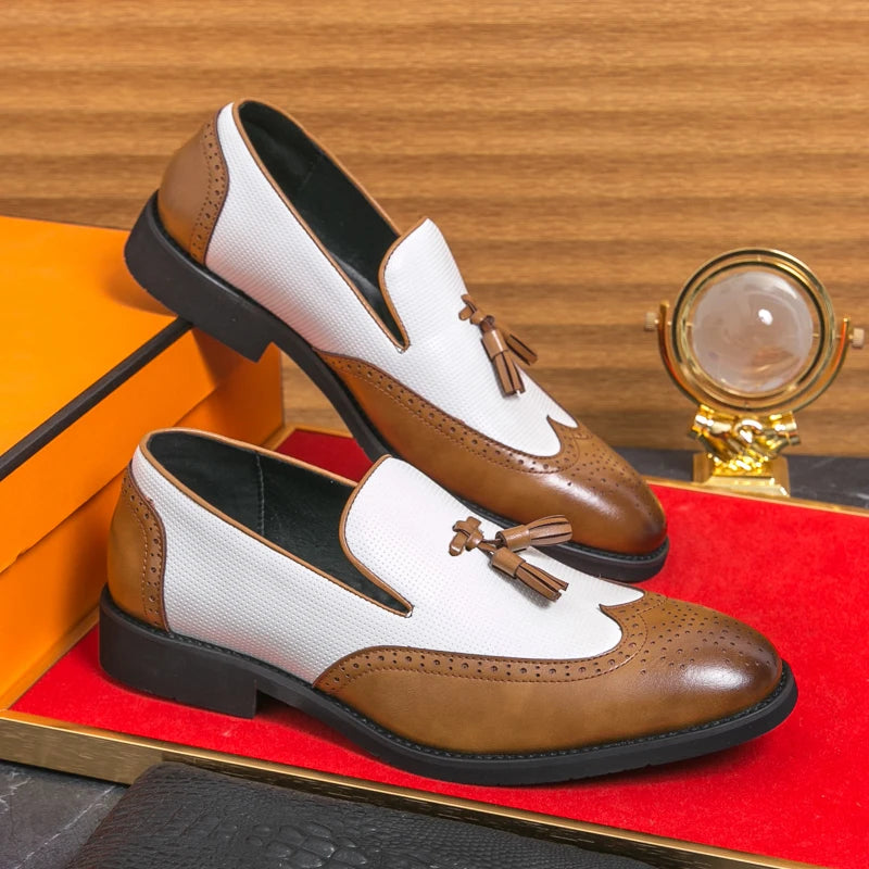 Leather Moccasins Comfortable For Wedding and Office Designer Shoes