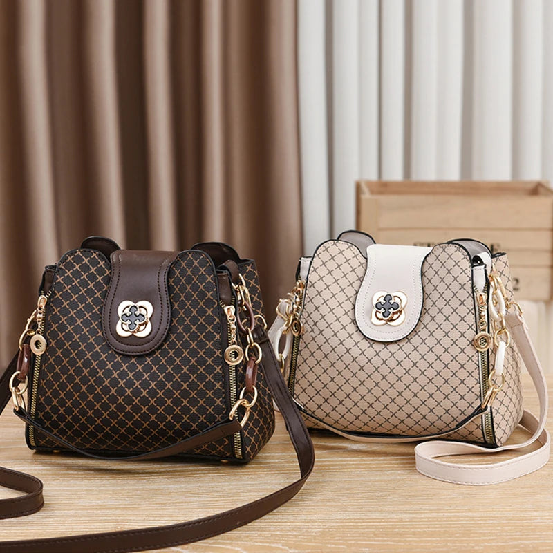 Luxury Design Bucket Shoulder Crossbody and Large Capacity Single Shoulder Straddle Bag
