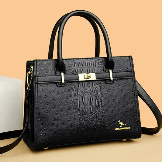 Shoulder Bag Soft Leather Designer Handbag With Large Capacity