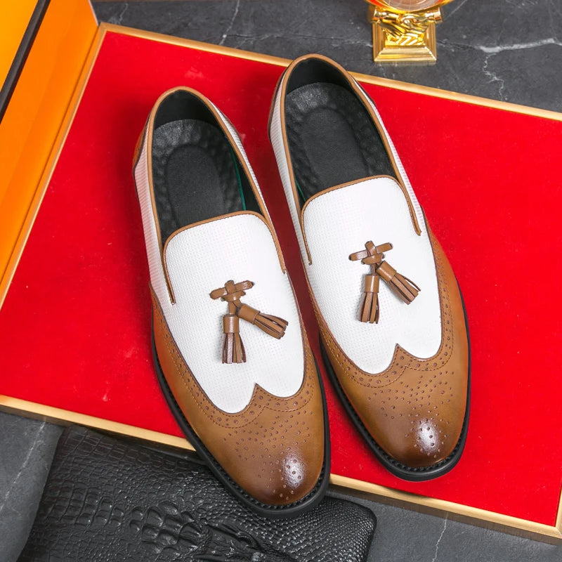 Leather Moccasins Comfortable For Wedding and Office Designer Shoes