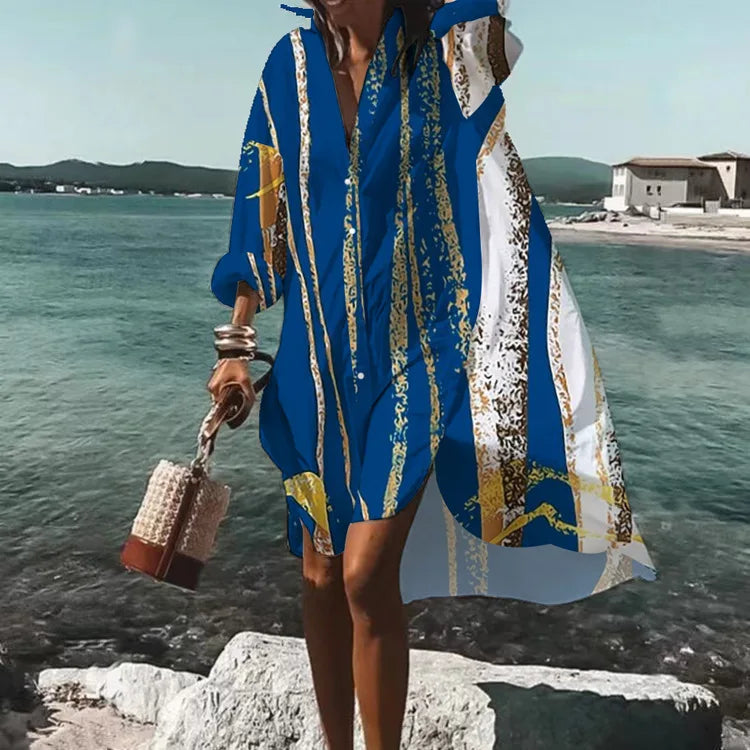 Plus size loose skirt casual comfortable and fashionable vacational  dress