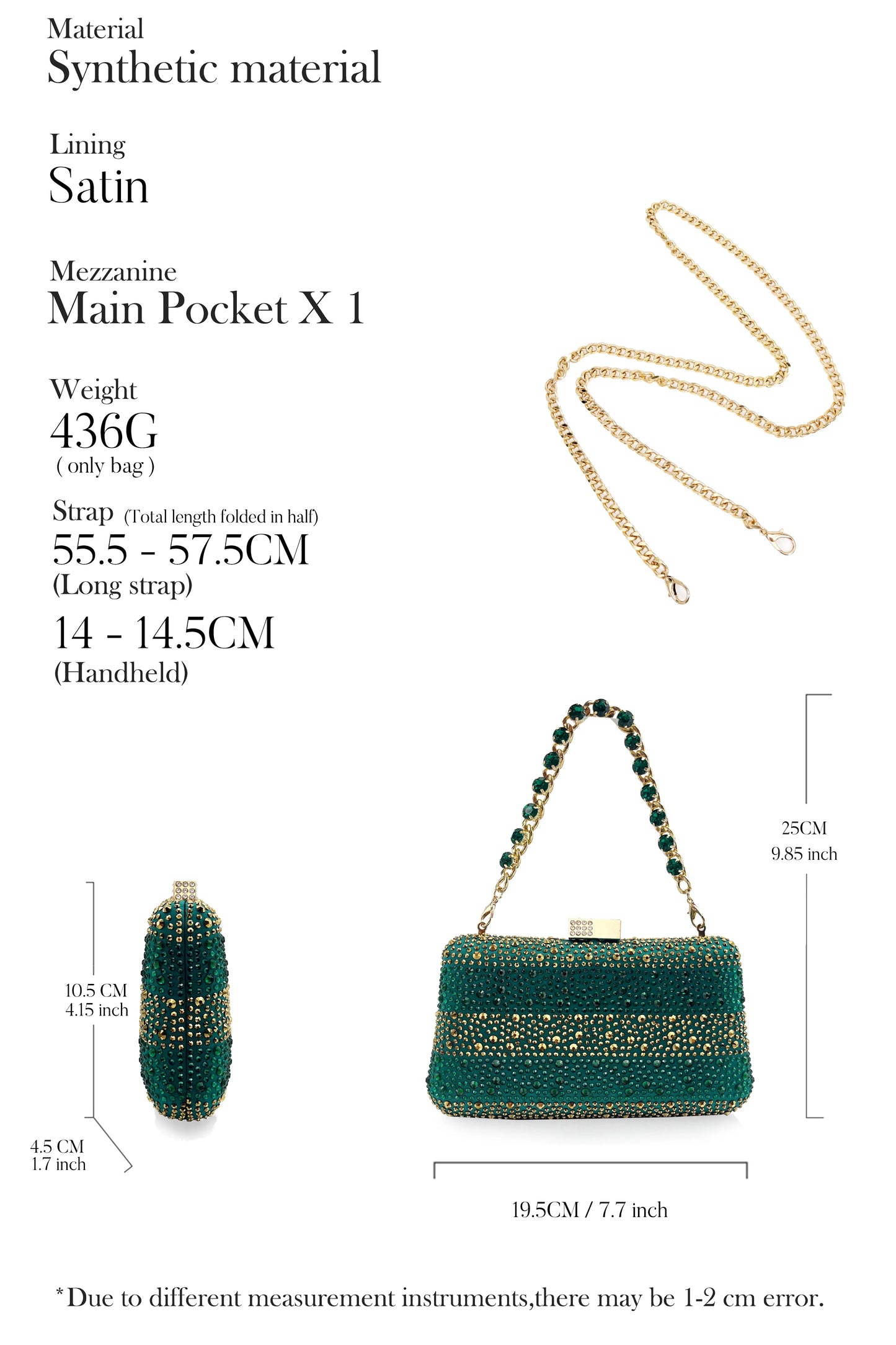 Italian Design Green Shoes And Bag Set Decorated with Rhinestone Handbag Wedding Party