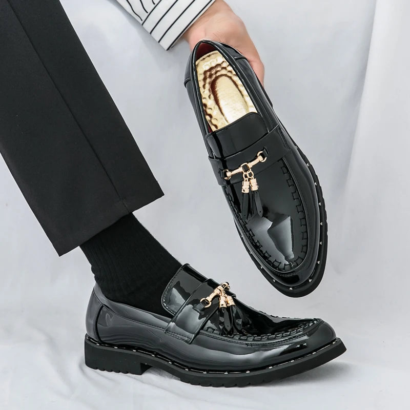 Loafers Tassel Fashion  Leather Casual Shoes for Men