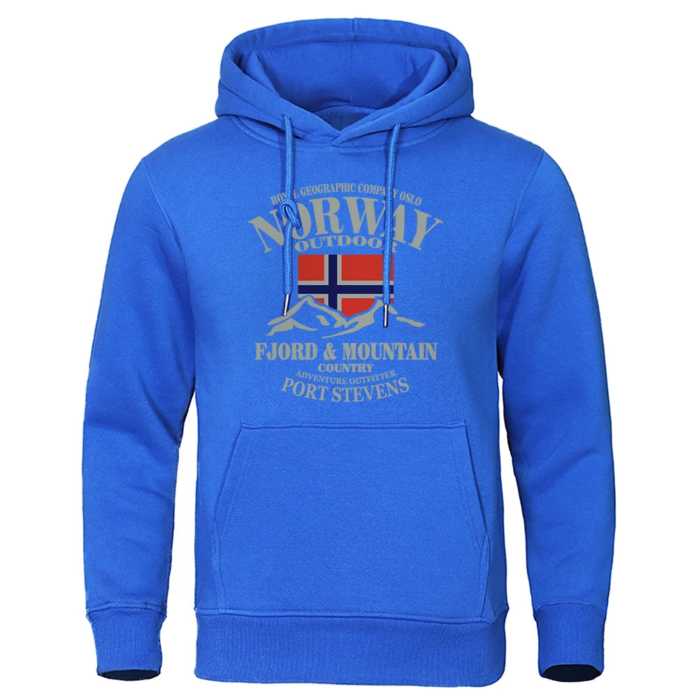 Norway FjordFashion High Quality Hoody Oversize Casual Mountain Hoodies For Men And Women