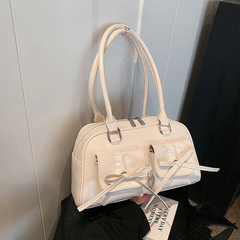 Shoulder Bags with  Big Capacity Commuter Mini Boston Underarm Luxury Designer Handbag