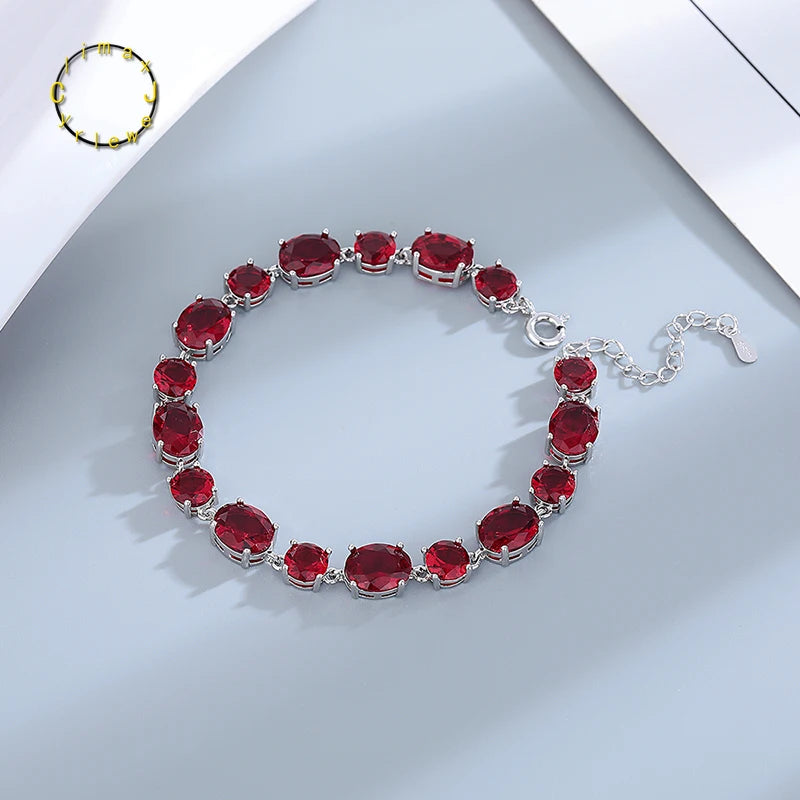 Fashionable Full Diamond Colorful Treasure Simple, Light Luxury, High Grade, Round  Diamond Bracelet