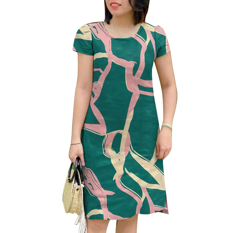 Knee-length O Neck Party Elegant Sun Dress