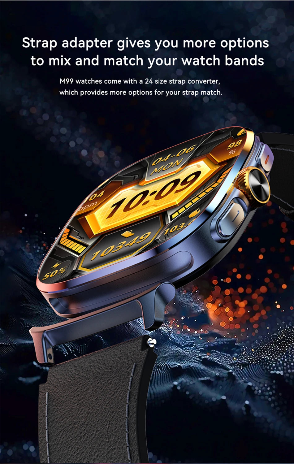 5G/4G Full Network Smart Watch 2.40 inch Big Screen HD Video Call 8GB+128GB RAM 2100mAh Google Play WIFI GPS Sim Card