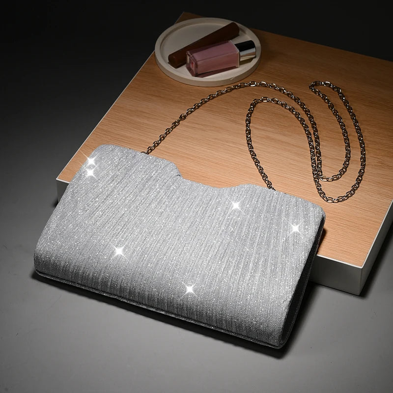 Light Luxury Pattern Chain shoulder Bag Simple And Versatile Handheld Underarm hand Bag women wedding party Evening gift Bag
