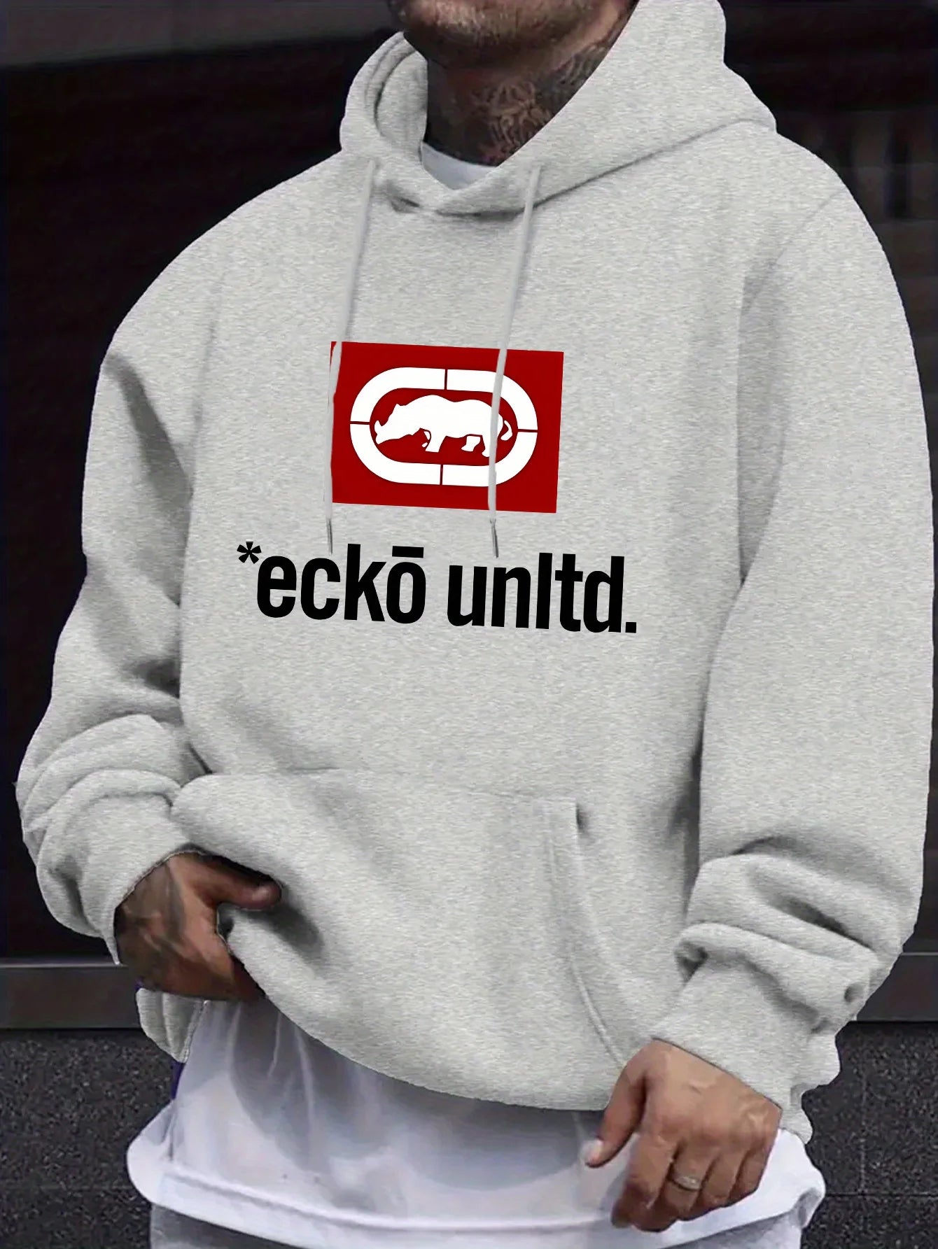 Men's hoodie with graphic "Ecko Unlimited" - Casual sweater  long sleeves