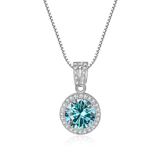 Moissanite Diamond Pendant Necklaces Luxury Chain