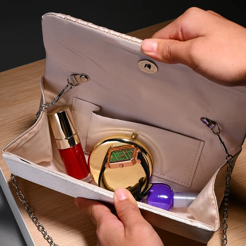 Luxury Stripes Designer One-shoulder bag Envelope Evening Clutch Bags shoulder bag women wedding party gift