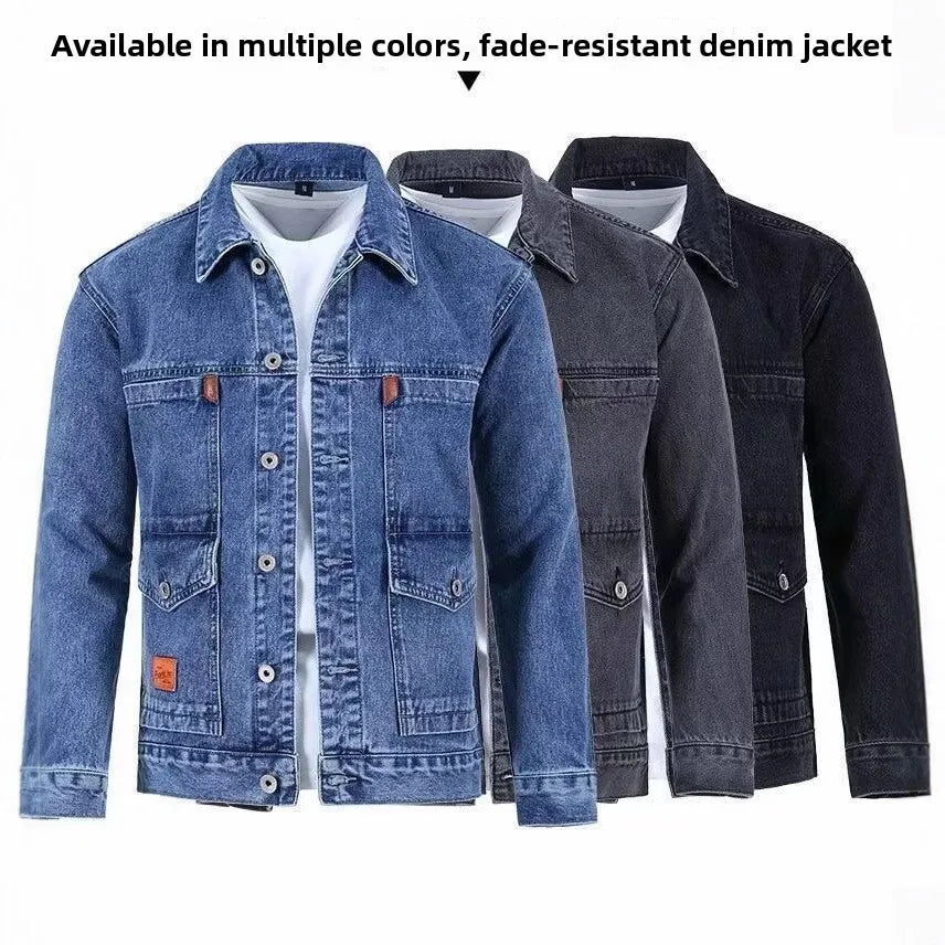 Denim Jacket Spring Autumn New Style High Street Multi Pocket