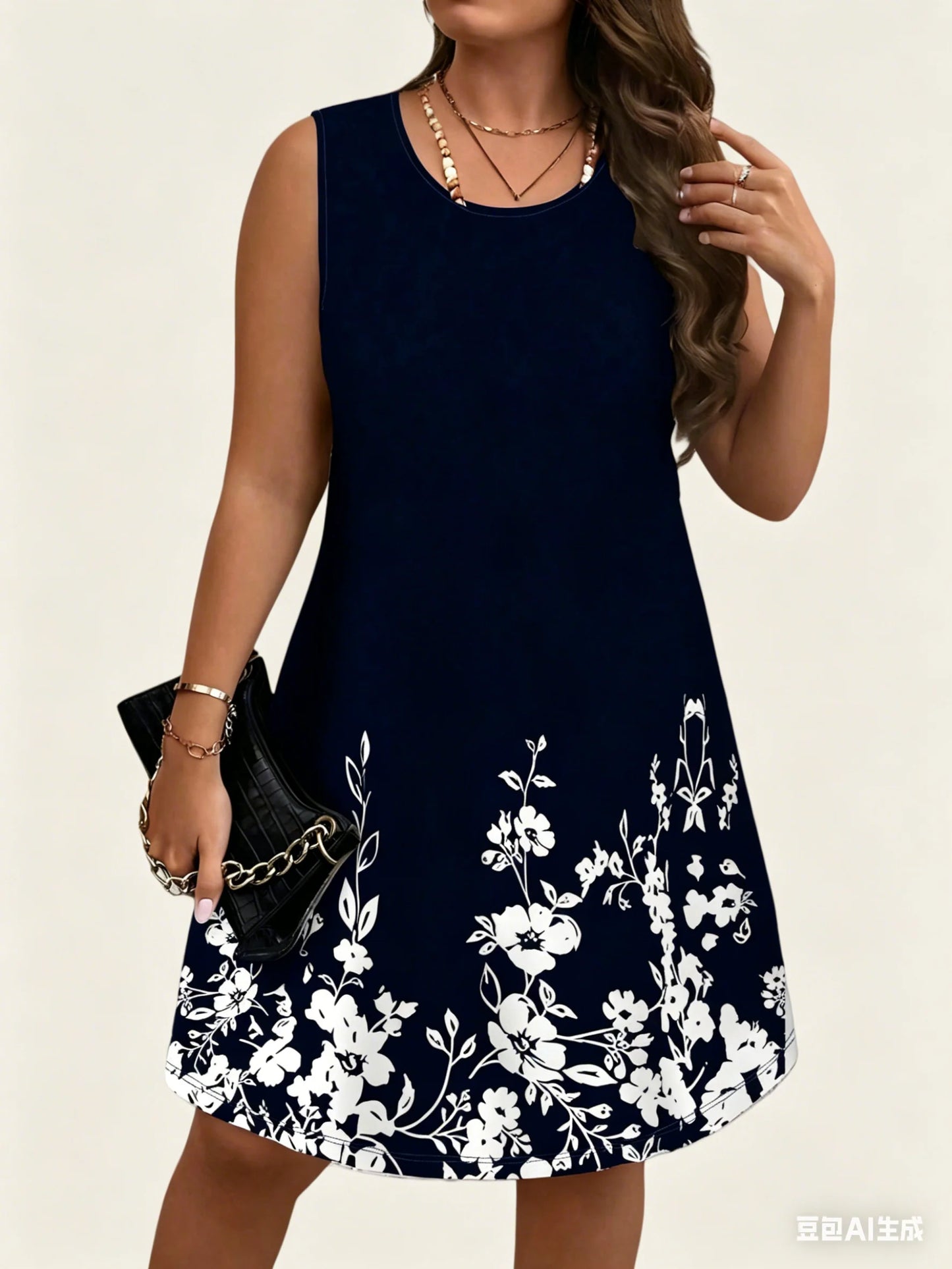 Summer Floral Oversized Female Clothing Dress