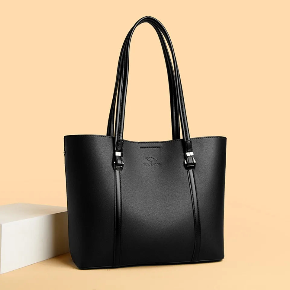 Large Capacity Shopping Luxury High Leather Ladies Bag