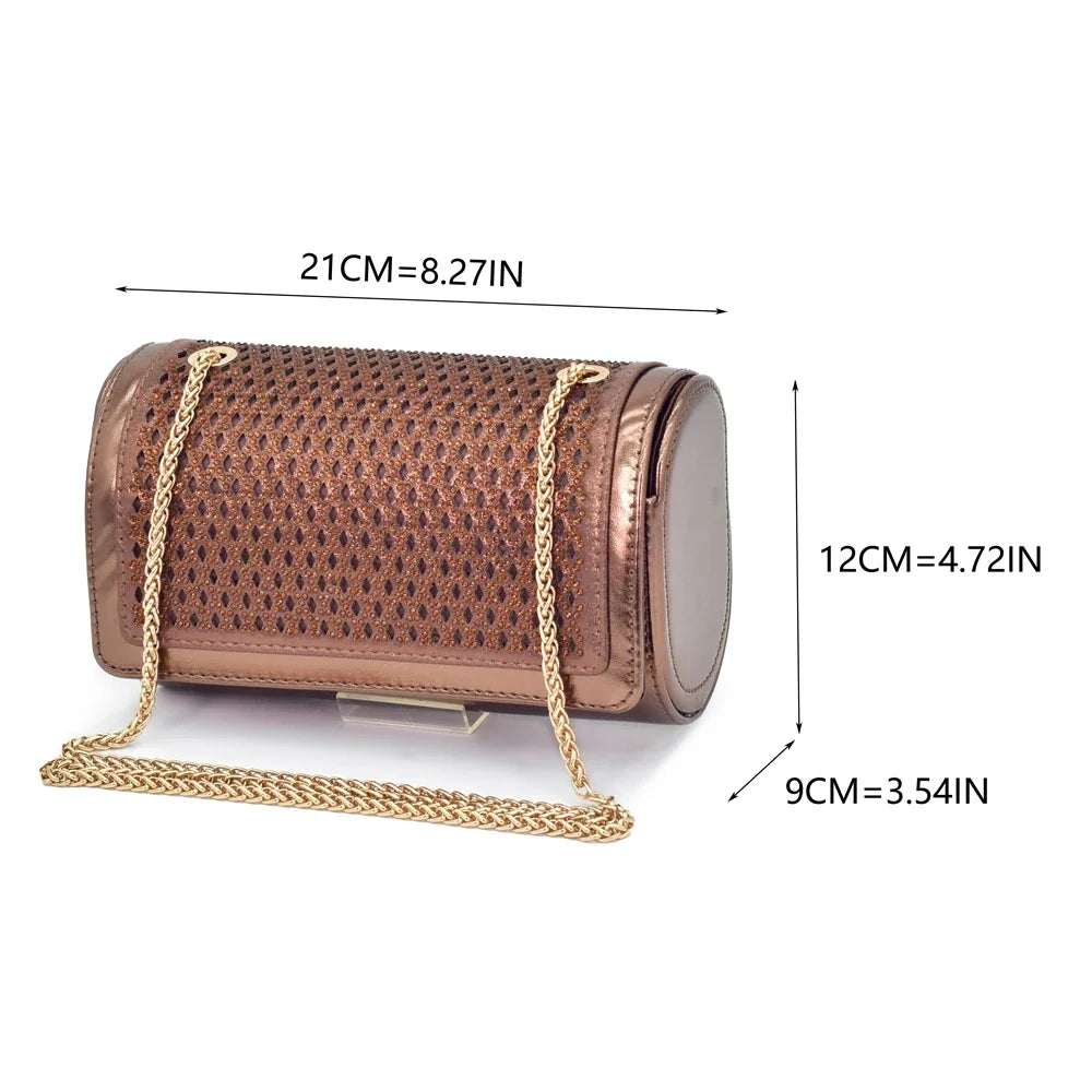 New Arrival Women Italian Shoes and Matching Bags Sets Decorated