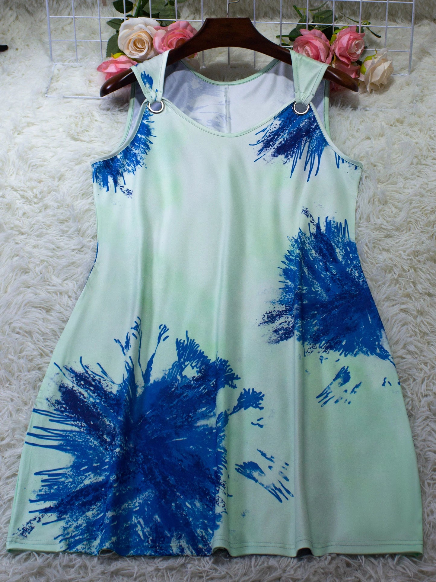 V Neck Sleeveless Maxi Dress
