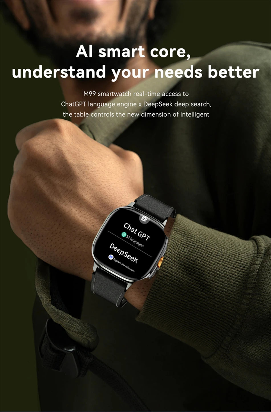 5G/4G Full Network Smart Watch 2.40 inch Big Screen HD Video Call 8GB+128GB RAM 2100mAh Google Play WIFI GPS Sim Card