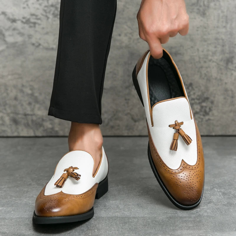Leather Moccasins Comfortable For Wedding and Office Designer Shoes