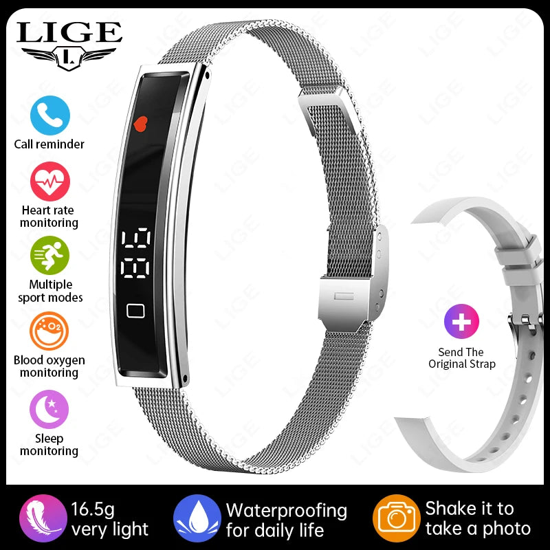 Health Smart Band Fitness Tracker Smartwatch with Heart Rate Blood Oxygen Sleep Monitor Waterproof Pedometer Watch for Unisex