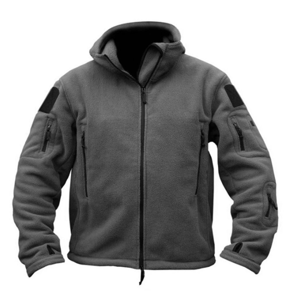 Military Winter Thermal Fleece Tactical Jacket Outdoors Sports Hooded Coat  Softshell