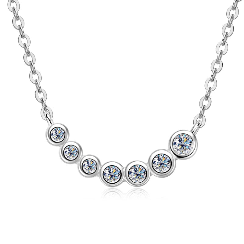Pendant Silver Necklaces Sparkling Chains 