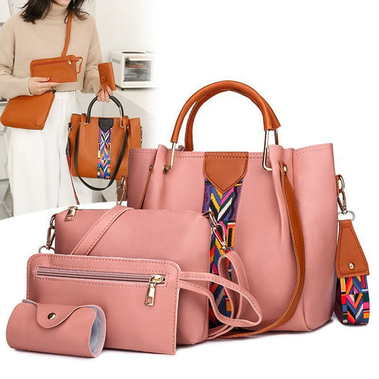 Luxury Handbag Large Capacity  4 set Bag  Shoulder Bag Wallet Card Case
