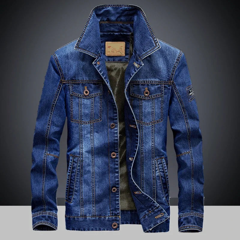 Spring Fashion Top Quality Brand Male Winter Denim Jacket Jeans Jacket Bomber Outwear Coats