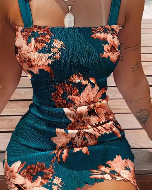 Elastic Waist Summer Sleeveless Off The Shoulder Party Dress