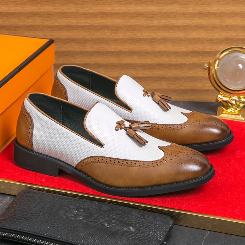 Leather Moccasins Comfortable For Wedding and Office Designer Shoes